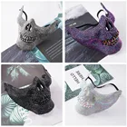 DIY маска для алмазной живописи, художественные изделия, маска для хэллоуивечерние маскарада, маски для маскарада, маска для ужасов, светящаяся маска без клея