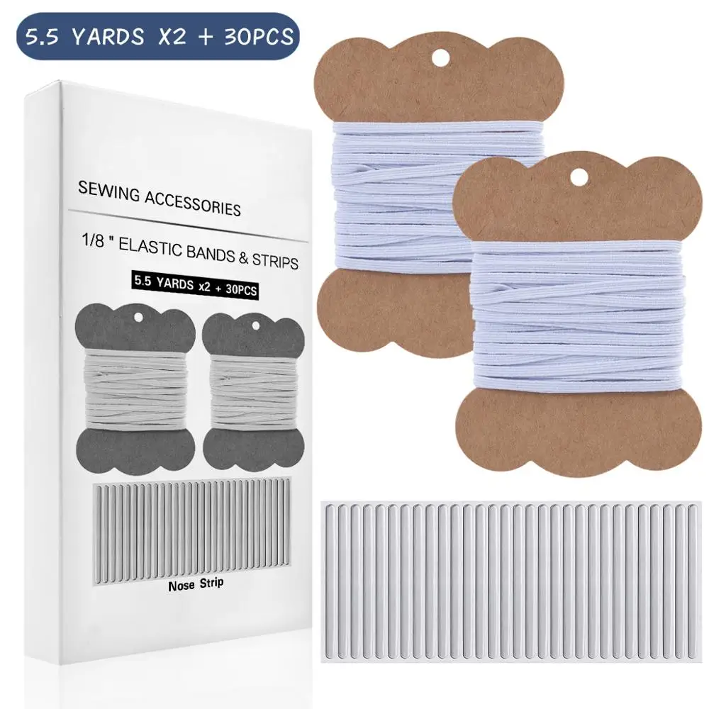 Плетеные эластичные ленты для шитья 1/8 дюймов 180 ярдов эластичный шнурок