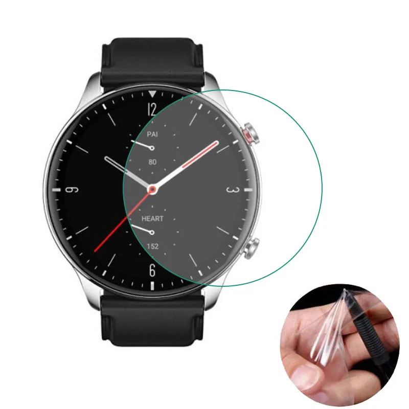 5 шт. мягкая защитная пленка из ТПУ (не стекло) для Amazfit GTR2/E/GTR 2E полное защитное