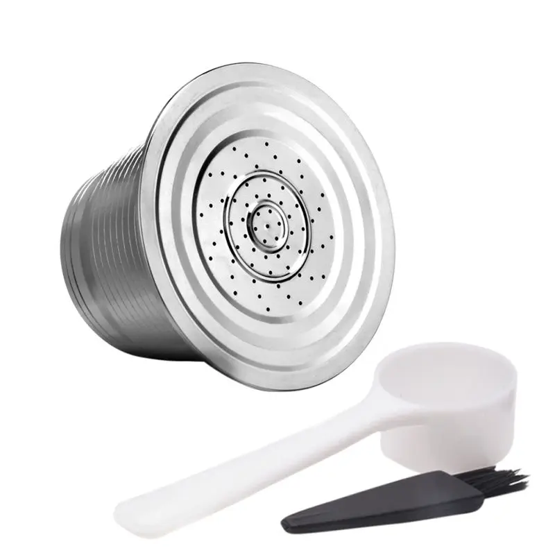 

Многоразовые капсулы для кофе, капсулы для кофеварки Эспрессо из нержавеющей стали, многоразовый фильтр 2021