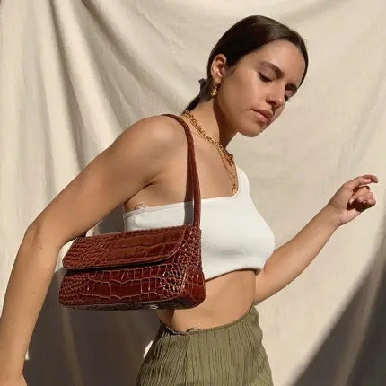 

Leather Shoulder Bags For Women Handbag Vintage Ladies Totes Medieval Retro Armpit Bag Female Clutch Bag Women Bolso #40
