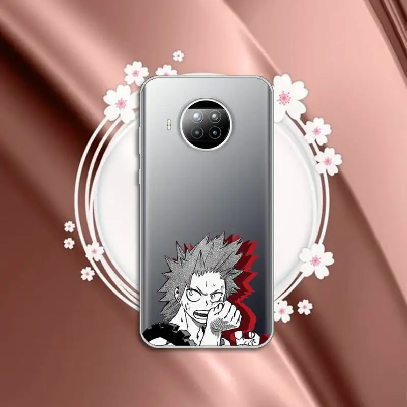 

Anime My Hero Academia Phone Case Transparent for Xiaomi mi Redmi note 10 t 8 9 pro lite 11 Samsung S 8 9 10 20