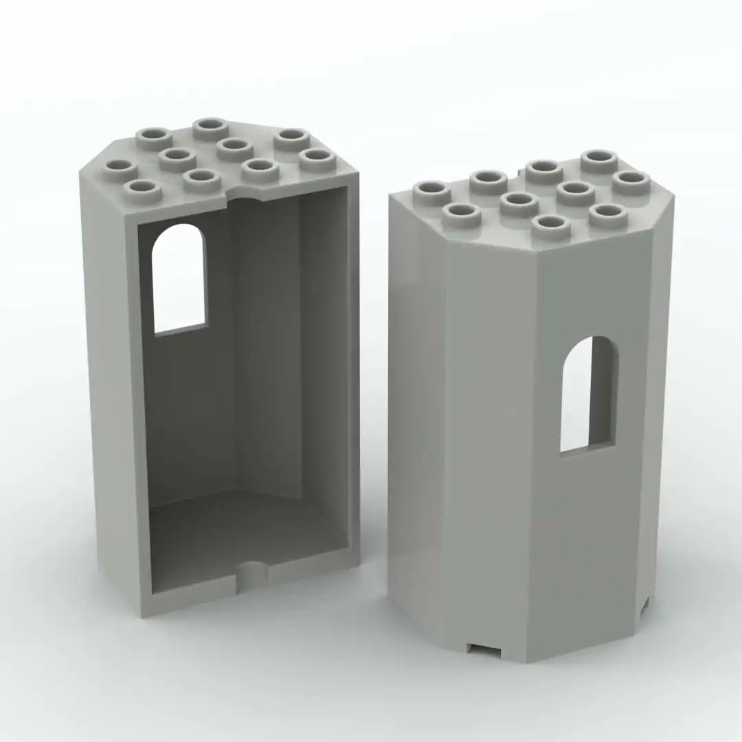 

Moc Bricks Parts Panel 3x4x6 Turret Wall with Window diy Building Block Toy 30246 for Children Kids Gifts 13pcs/lot
