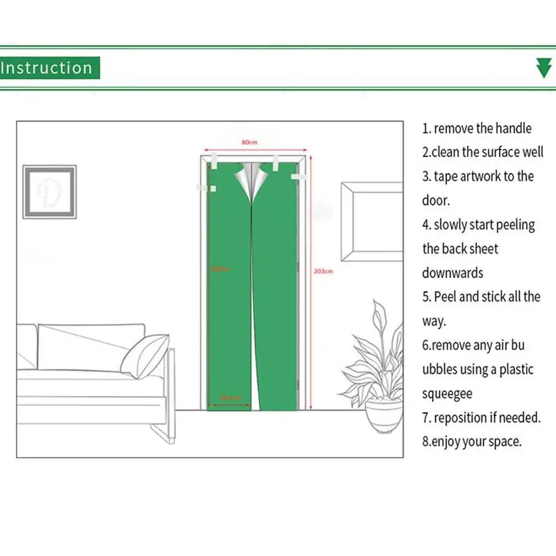 

3D Door Wall Stickers Horse House Quality Pvc Self Waterproof Art Decals Adhesive Removable Mural Decoration For Home M9B2