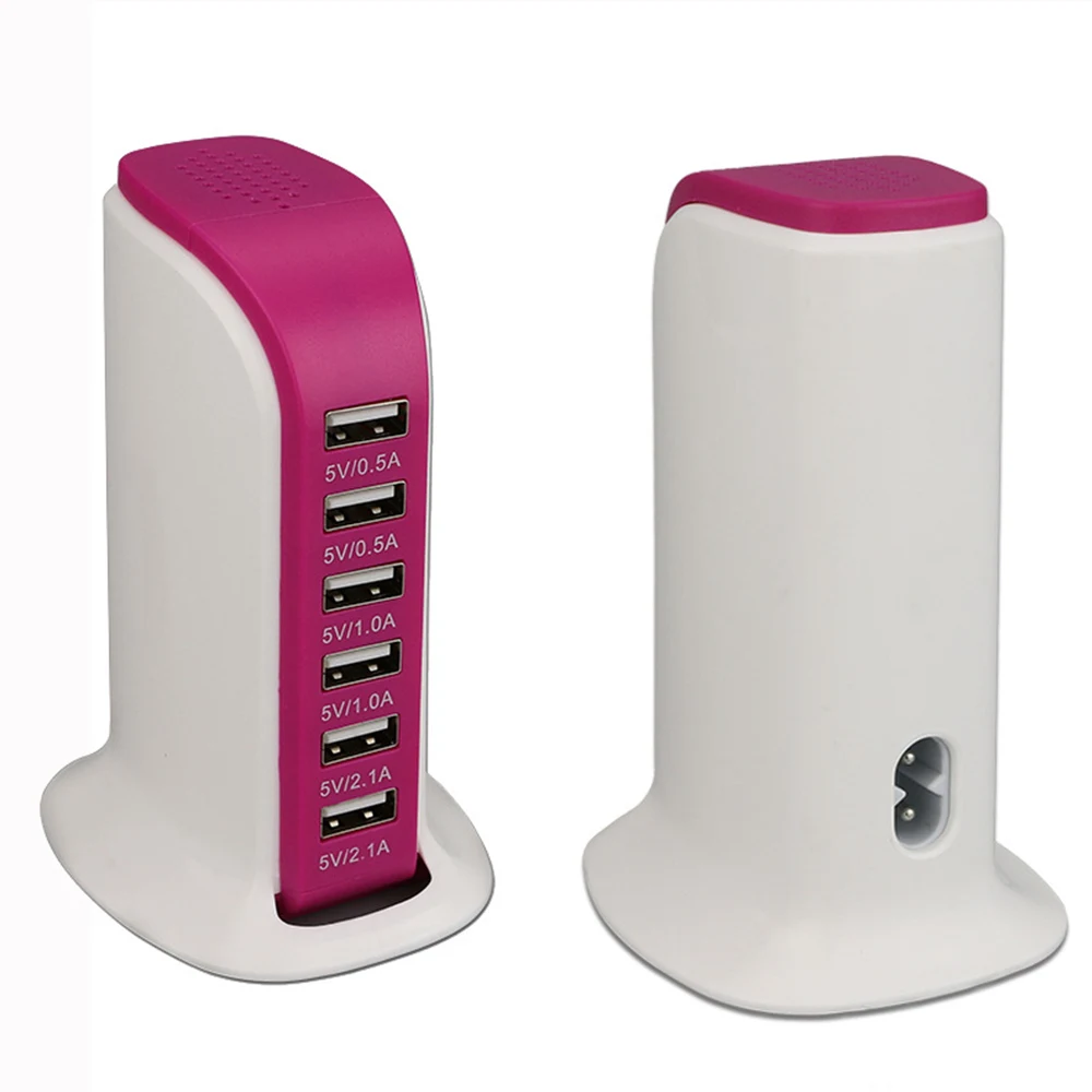 Универсальное зарядное устройство с 6 USB портами док станция для быстрой зарядки