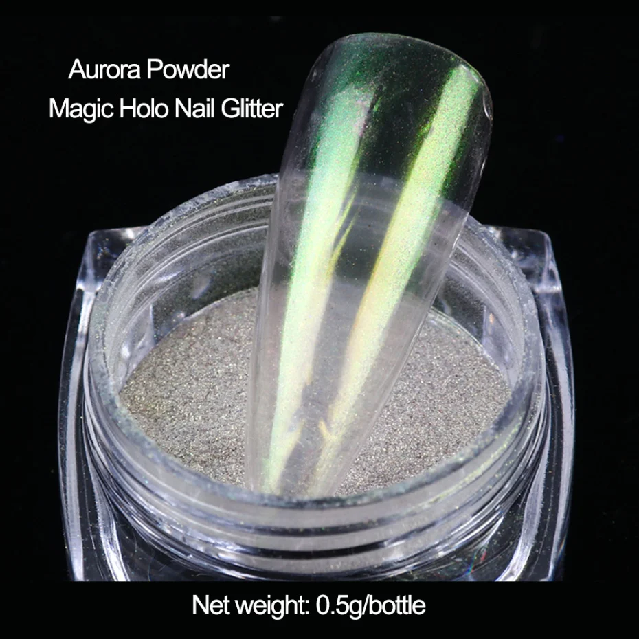 0 5 г ногтей хром блестящий порошок лед прозрачный зеркальный гель пигмент
