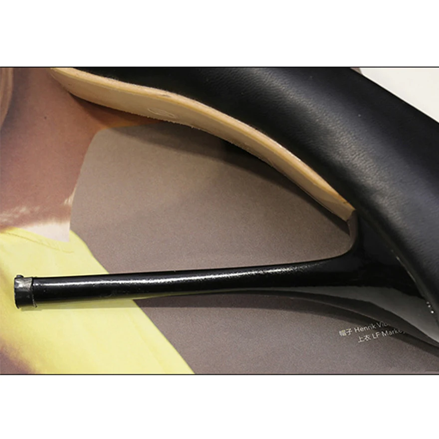 Большие размеры 41-47 пикантные женские туфли-лодочки на платформе из мягкой кожи