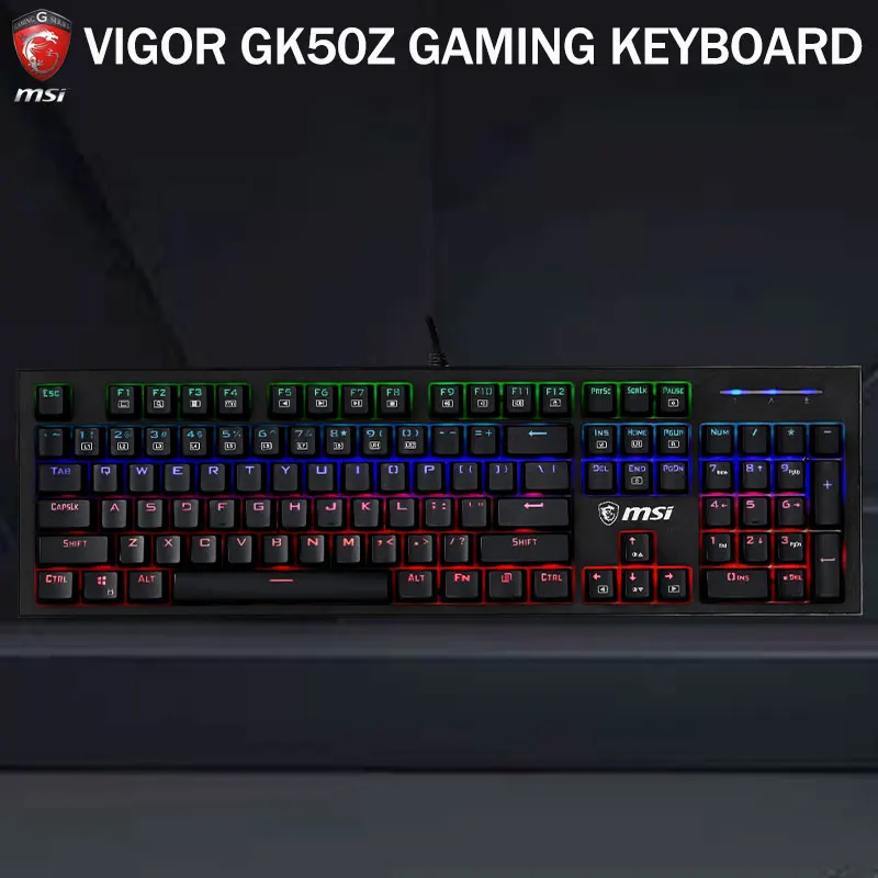 Игровая клавиатура MSI VIGOR GK50Z механическая Проводная игровая RGB 104 клавиши с