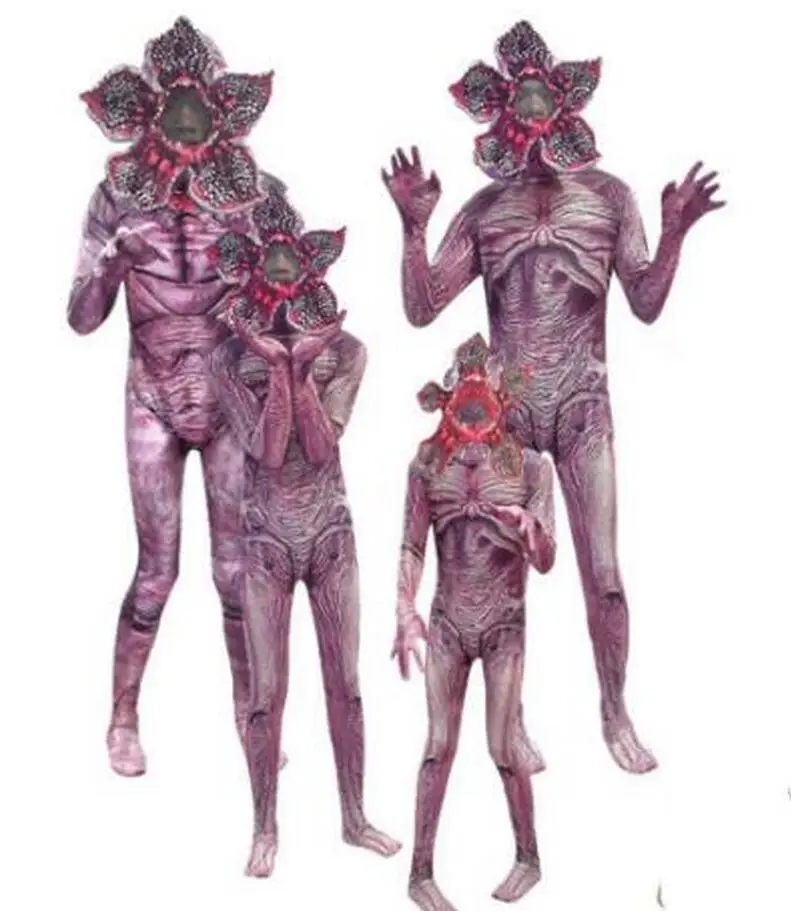 Фото Детский костюм ужасов для Хэллоуина мальчиков Demogorgon косплея Зентаи странные
