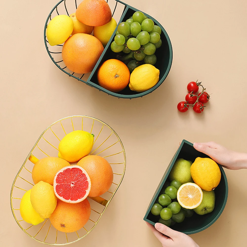 

Домашняя гостиной Европейская креативная сливная корзина, тарелка для фруктов в скандинавском стисветильник, легкая Роскошная корзина для...