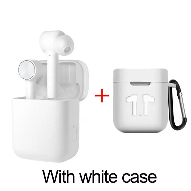 white case Оригинальные наушники Xiaomi Air TWS Airdots Pro, bluetooth-гарнитура, стерео, ANC переключатель, ENC, автоматическая пауза, управление нажатием, беспроводные наушники - Цвет: white case