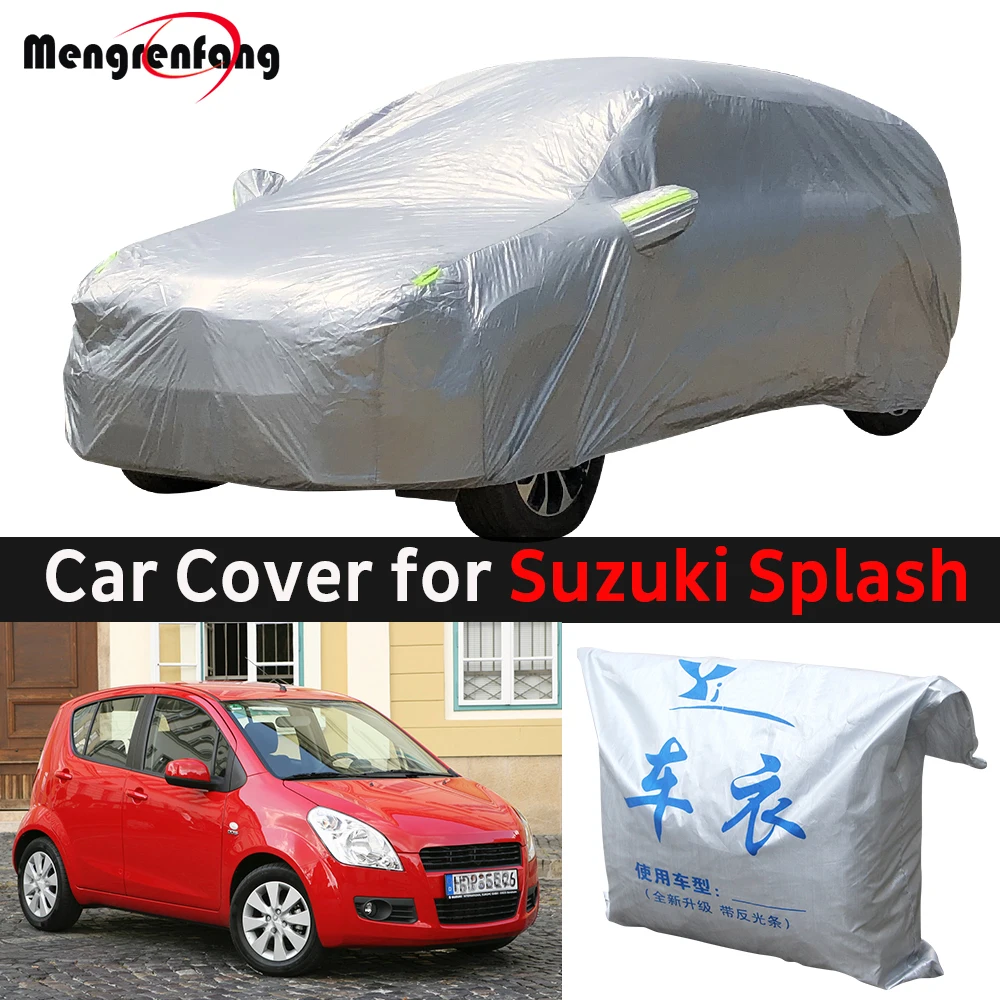 Car Cover Outdoor Anti-UV Sun Rain Snow Frost Dust Scratch Protection Cover Windproof For Suzuki Maruti Splash Ritz