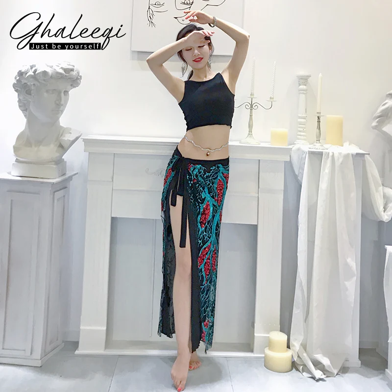 Танец живота Костюм женский новый упражнения хипшарф блестками хип шарф