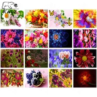 diamond painting cross stitch home deco flowers picture picture handmade diy gift modern flower diamond embroidery room decor