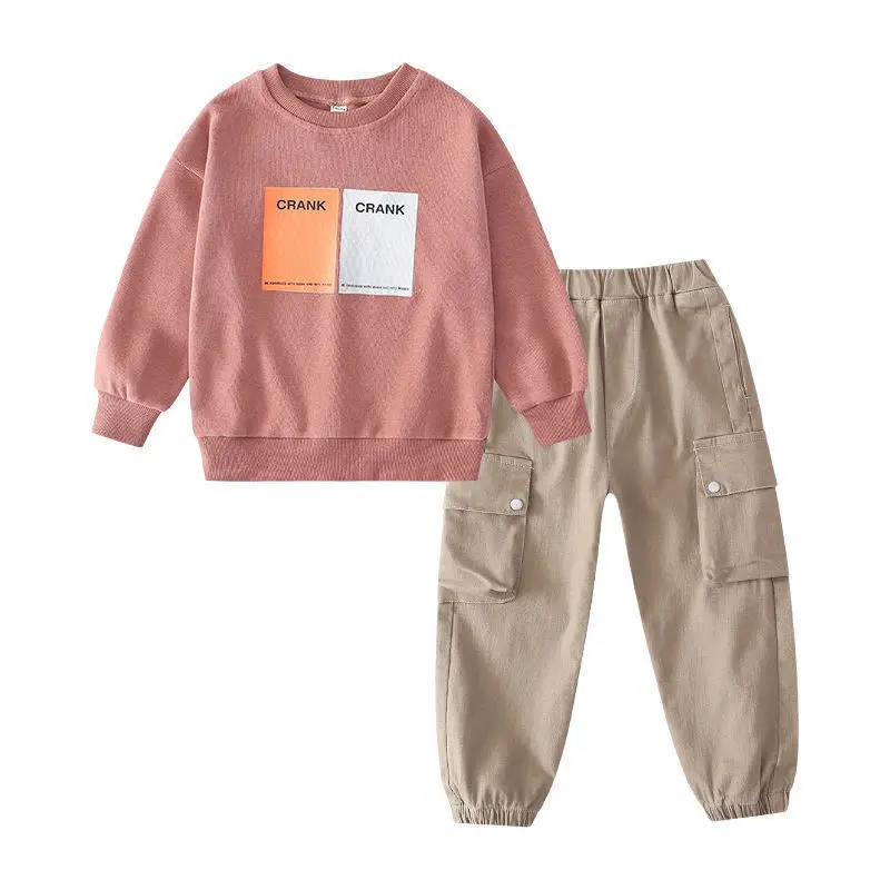 

Kids Clothes Baby Boys Tops Pants 2PCS Clothing Sets Boys Costume Letter Tracksuit Outfits Set Children Clothes Set Costumes Out