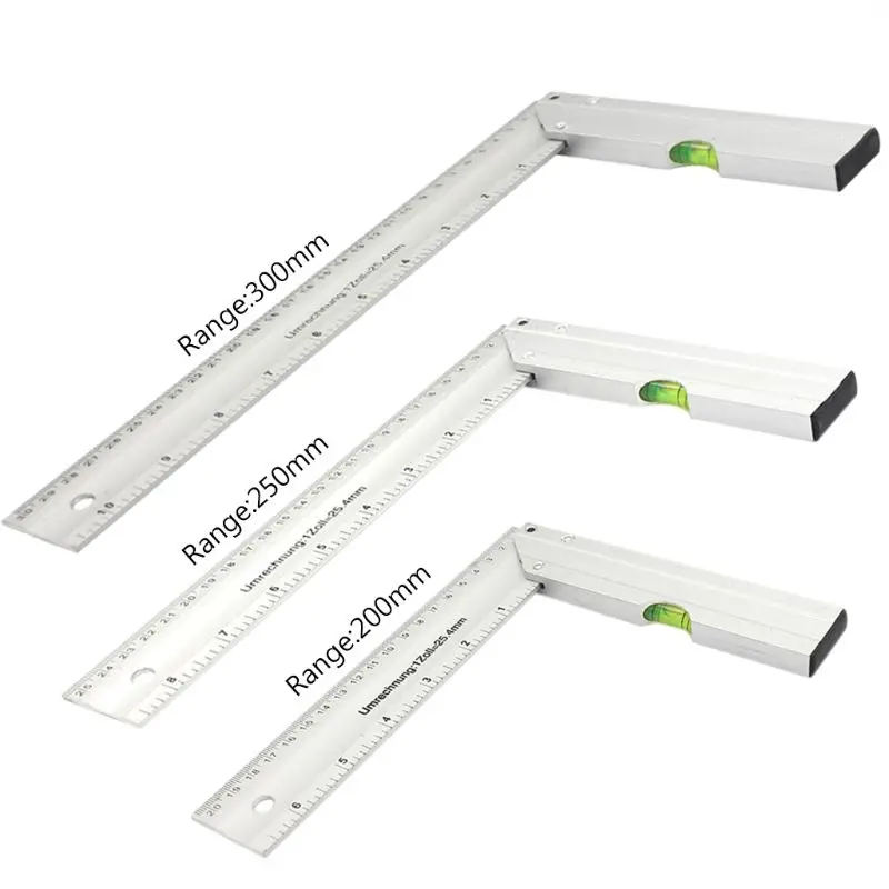 

Thickening Aluminum Woodworking Square Gauge 90 Carpenter Angle Finder Ruler Gauge 200mm 250mm 300mm