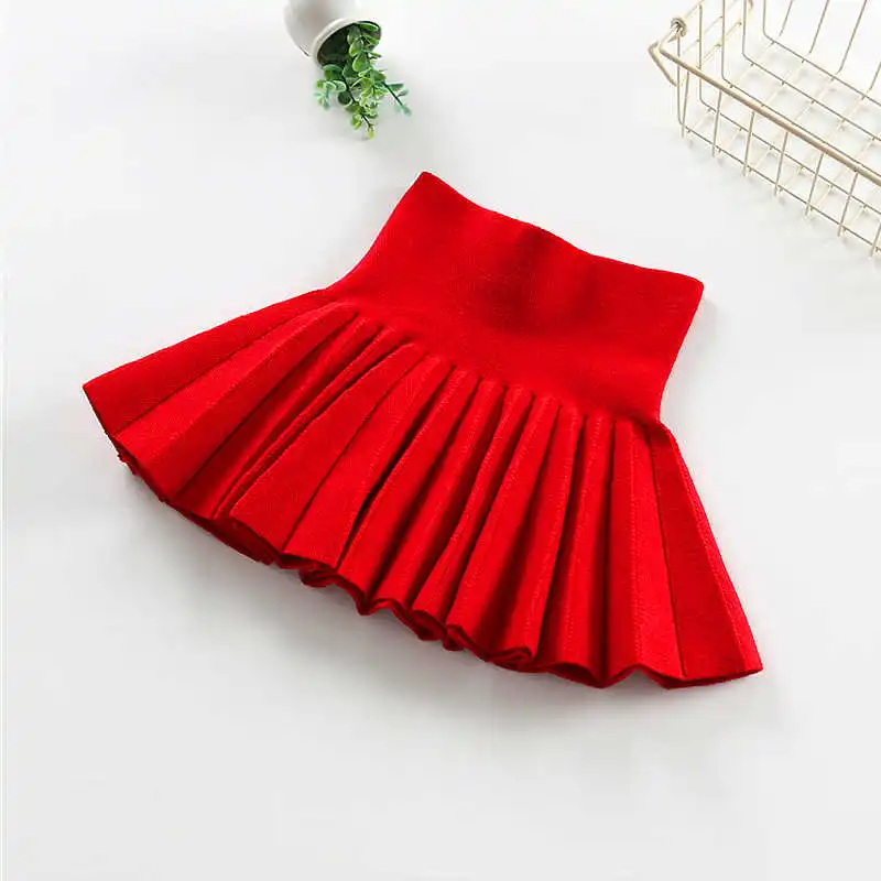 Детская юбка 2021 зимние теплые шерстяные хлопковые юбки для подростков школьные