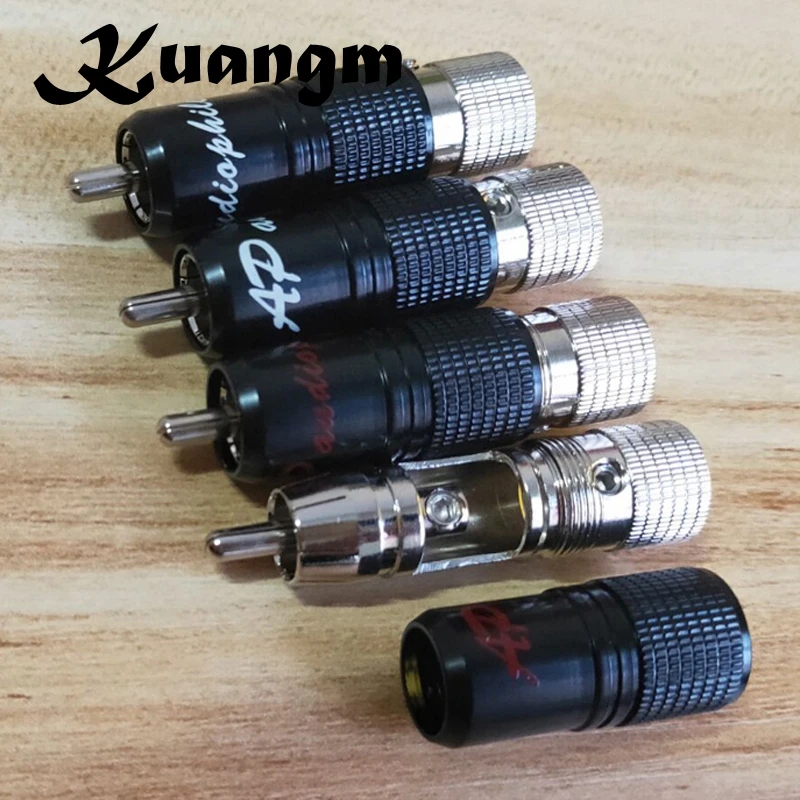 Hi fi звук End родиевое покрытие RCA аудио разъем|Компьютерные кабели и разъемы| |