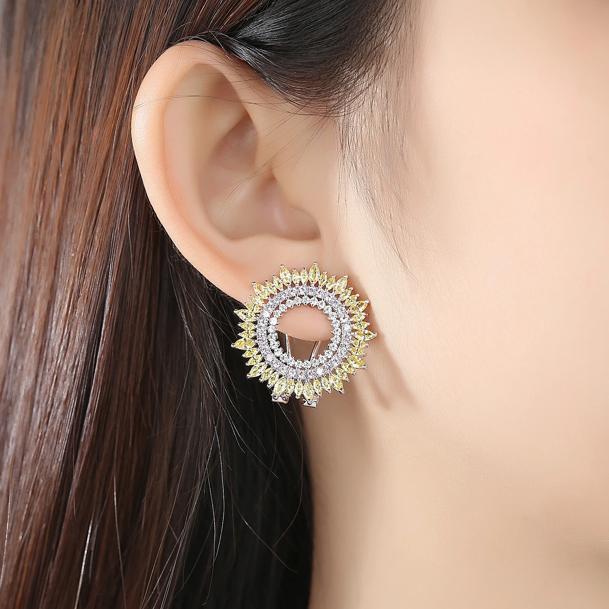 LUOTEEMI модный новый корейский дизайн розовый фиолетовый Подсолнух многоцветный