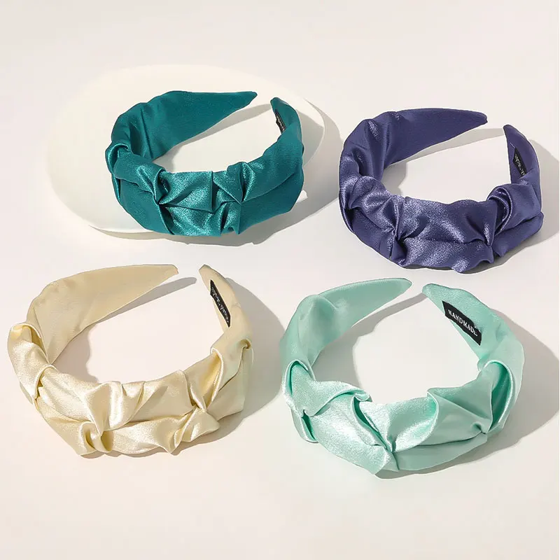 Обруч для волос Женский широкий с леопардовым принтом узлом повязка на волосы