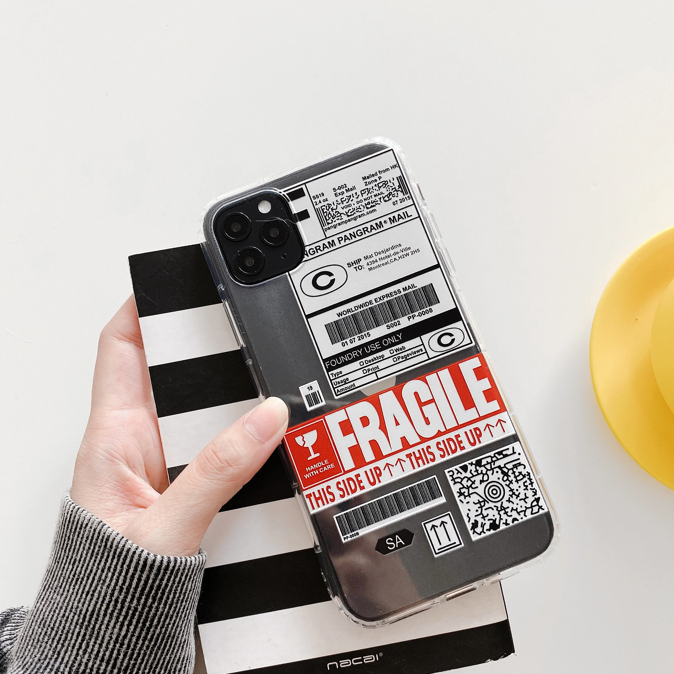 

DHL express phone case for iphone 11 Pro MAX case QR Code soft for iphone XR XS MAX 7 8 Plus 6 6S cover silicone fundas clear