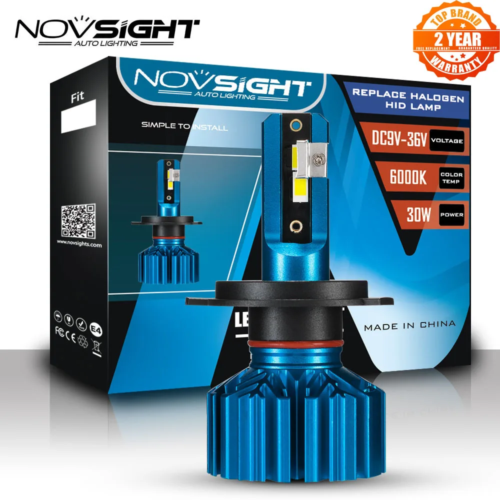 Белый светильник 6000K H4 водонепроницаемый светодиодный для головы мотоцикла