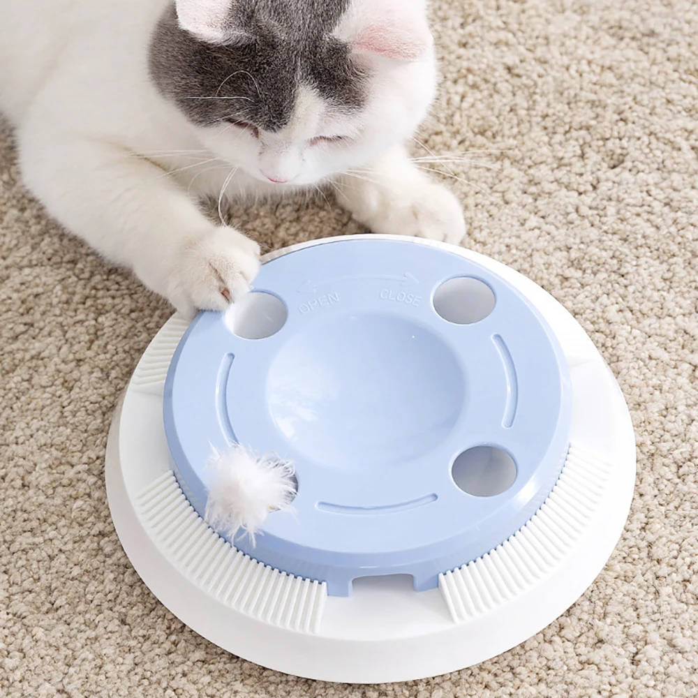 

Feather Automatic Retractable Cat Stick Electric Turntable Is Made Of ABS Plastic Material, High-Quality Material, Very Durable