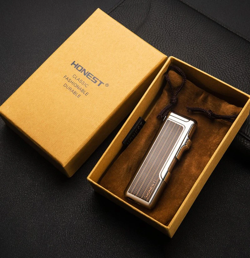 Честный газовая светильник и тонкий тонкого металла прямые прикуривателя er от