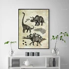 Современные постеры для домашнего декора, Настенная картина в скандинавском стиле с динозавром, абстрактные модульные картины, домашний минимализм, украшение для спальни, Картина на холсте