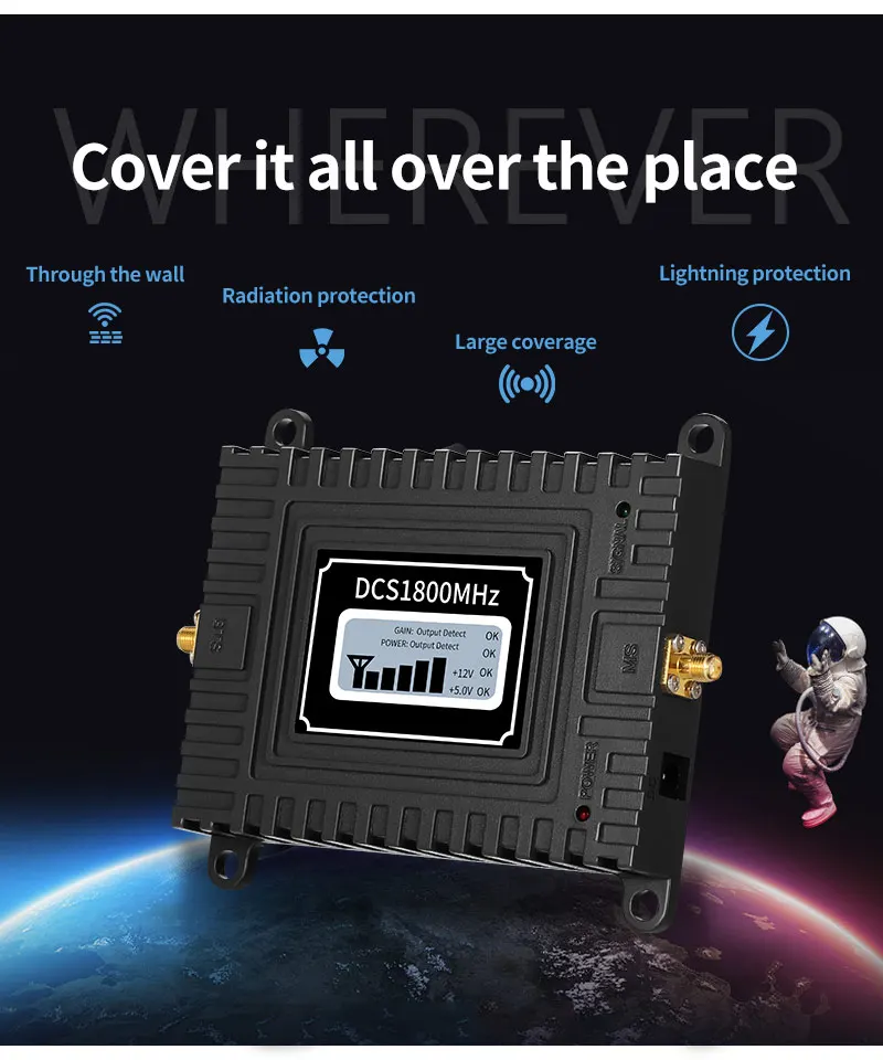 

4g Network Booster cellular signal amplifier DCS 1800MHz Cellphone Signal Booster Repeater GSM LTE 1800 2g 4g cell Repetidor