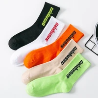 womens socks sports alphabet tide socks fashion skateboard socks new products focus on recommended cotton socks hip hop style