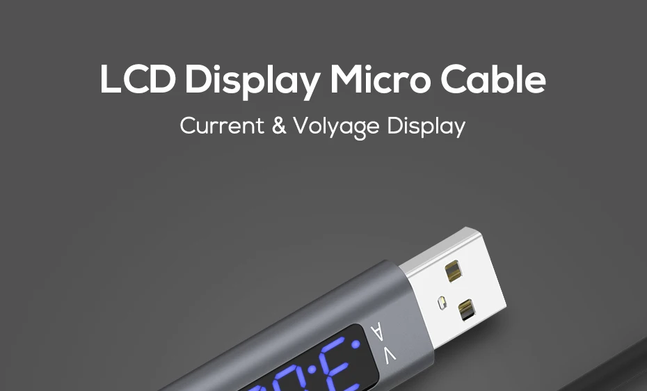 Кабель USB для быстрой зарядки usb type C кабель напряжение и ток дисплей зарядное устройство для зарядки данных Micro USB кабель мобильного телефона кабель USB