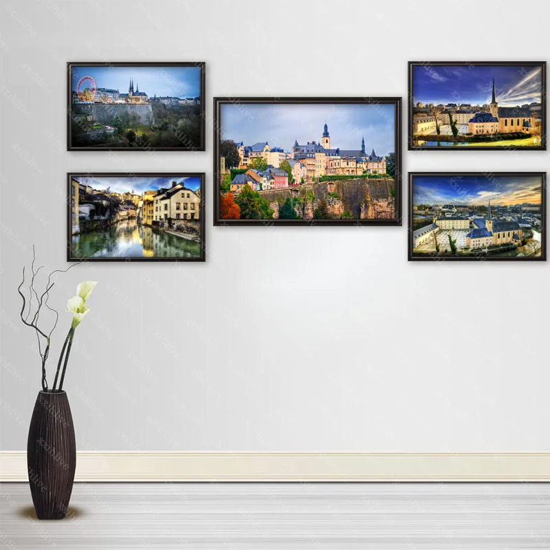 

Canvas Painting HD Landscape Wall Art Luxembourg Posters And Prints Wall Pictures For Room Decoration Home Decor Customizable