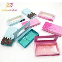 10 30pcs mix lash packaging wholesale empty lashes packaging boxes ice cream 25mm mink lasehs case eyelash packaging