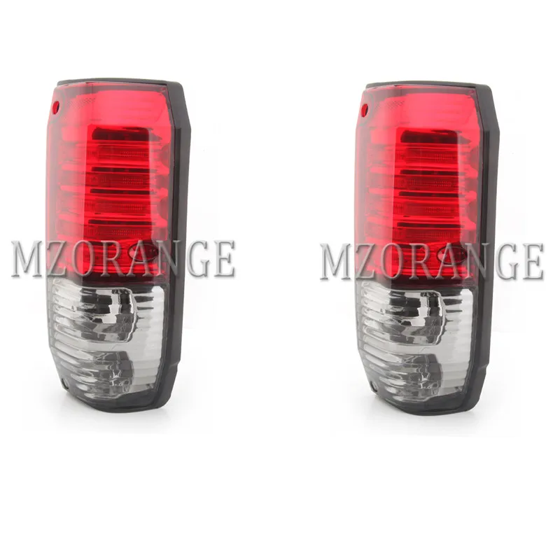 1 Pair Black Red Светодиодный задний фонарь стоп-сигнал светильник в сборе для toyota land cruiser prado LC70 LC76 LC77 4500 LJ77 RJ77 FZJ76 GRJ76 HZJ76 для 5 двери - Цвет: 1 Pair Black Red