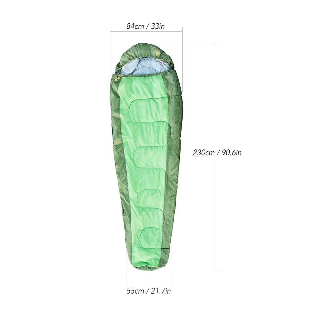 

Outdoor Camping Sleeping Bag Set Muti-functional Detachable Envelope hooded Hammock Sleeping Lazy Bag for Camping Travelling