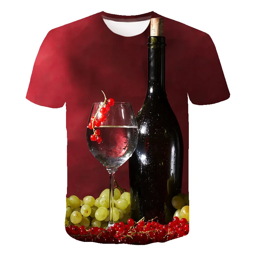 Летняя модная мужская футболка 2020 креативная с 3D принтом Повседневная круглым