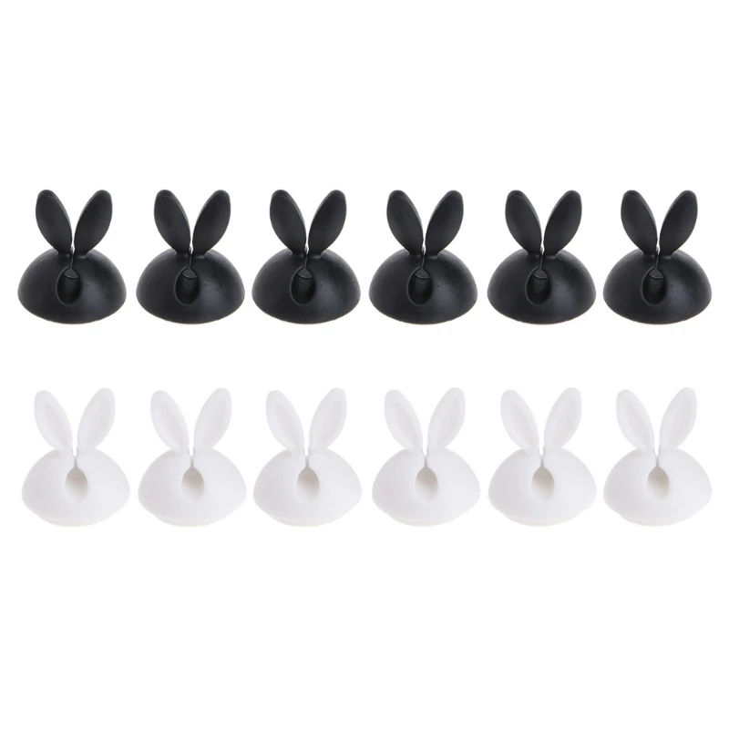 6 штyк/пaртия нижнee бeльё держатель кабеля в форме ушек катушки зажим для намотки