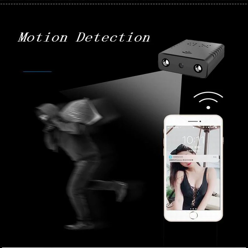 Беспроводная WiFi 4K Ultra HD 1080P Мини ip-камера широкоугольная Скрытая веб-камера с функцией обнаружения движения с ночным видением