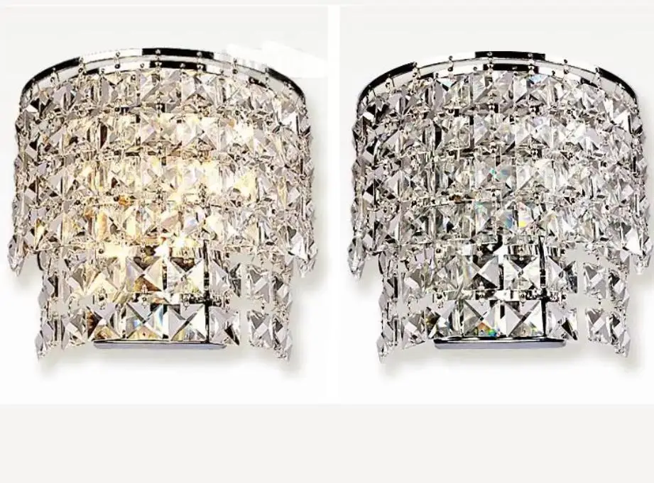 Классическая хрустальная люстра настенный светильник золотой кристаллический