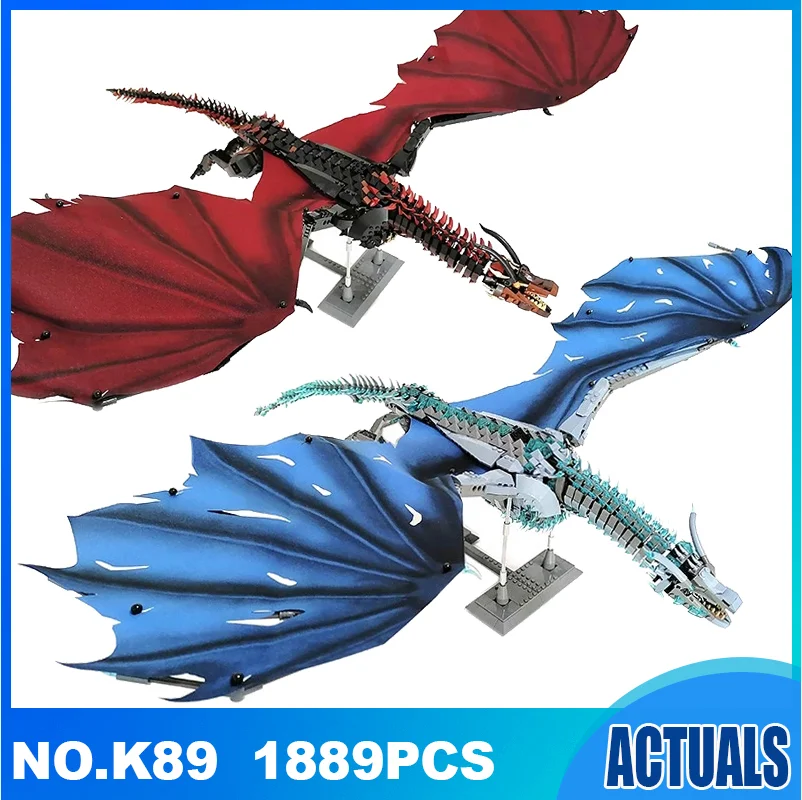 

K89 K90 серия фильмов креативные игрушки дракон и висерион модель дракона игрушки сборные наборы строительные блоки для детей рождественские подарки