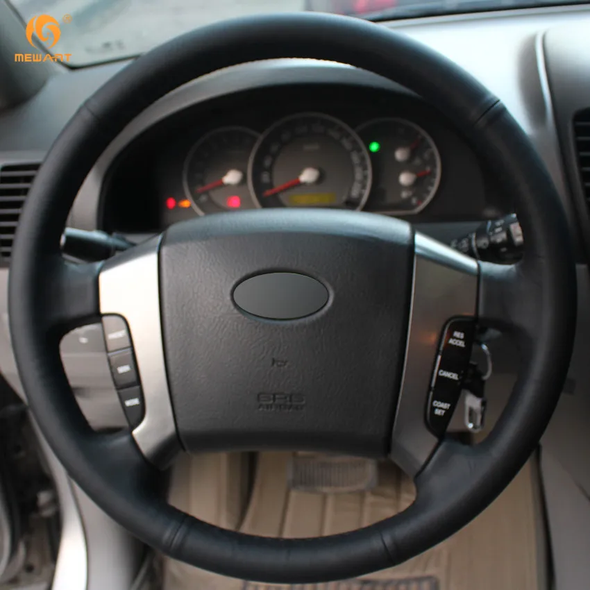 MEWANT для 2003 2004 2005 2006 2007 2008 Kia Sorento черные чехлы из искусственной кожи руля