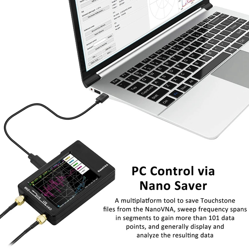 Векторный анализатор сети Nanovna 2 8 дюймовый сенсорный экран с чехлом и фильтром