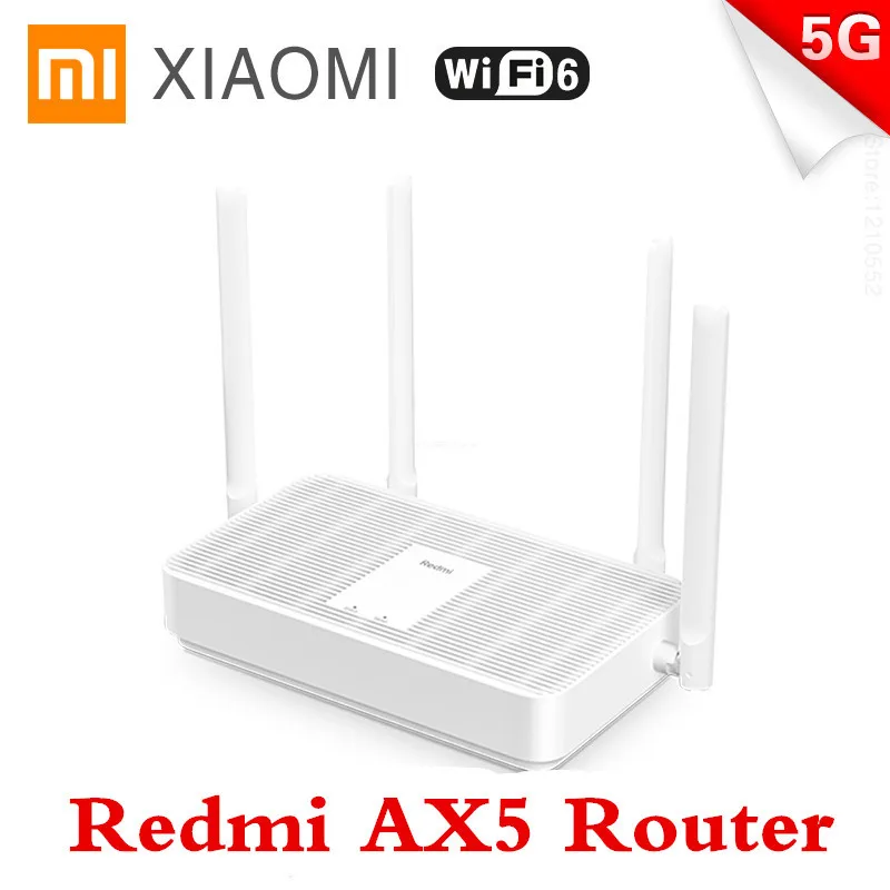 

Оригинальный Xiaomi Redmi маршрутизатор AX5 Wi-Fi 6 2,4G /5G двухчастотный ячеистой сети Wi-Fi ретранслятор 4 антенны с высоким коэффициентом усиления смар...