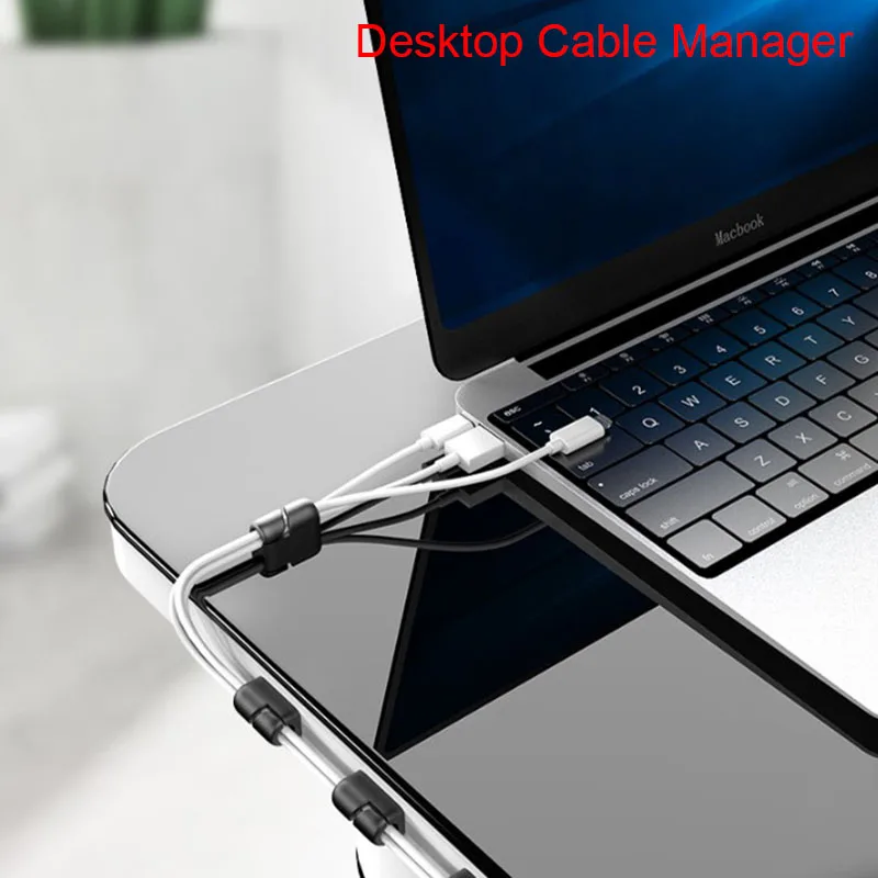 

New Silicone Button Cable Winder Wire Organizer Desktop Organizer Line Holder