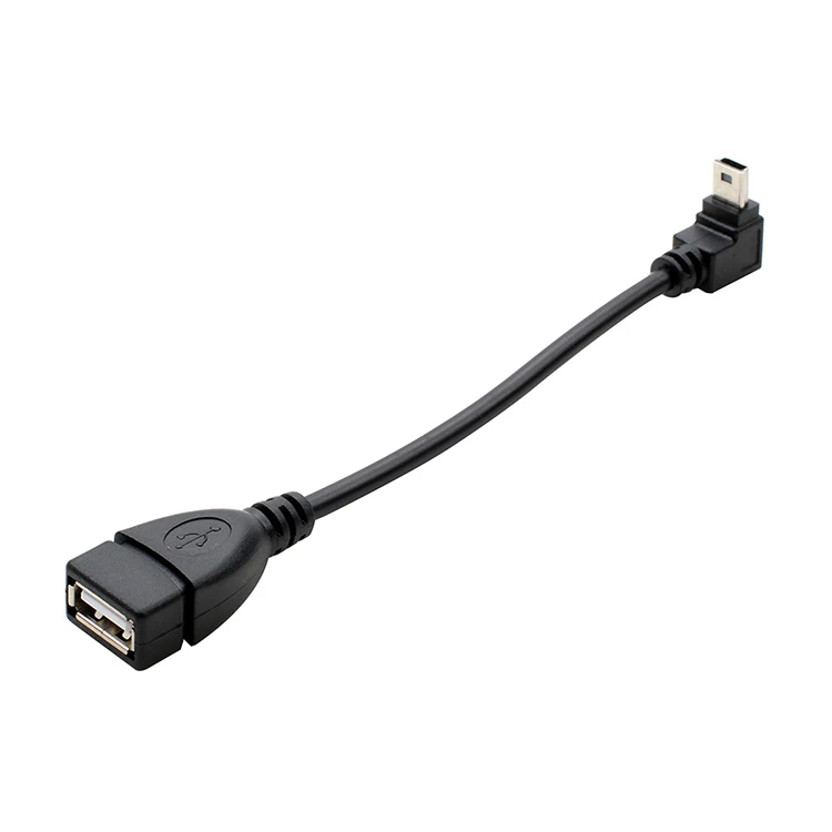 Верхний локоть Автомобильный MP3 кабель для передачи данных мини USB к OTG