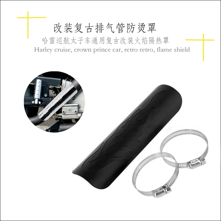 

Universal Bike 9" Exhaust Muffler Heat Shield Cover Heel Guard Motorcycle For Harley Honda Yamaha Kawasaki Suzuki Dirt Bike