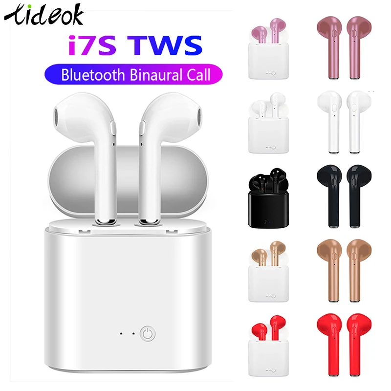 I7s TWS Bluetooth наушники стерео вкладыши Bluetooth гарнитура с зарядным устройством беспроводные гарнитуры для всех смартфонов