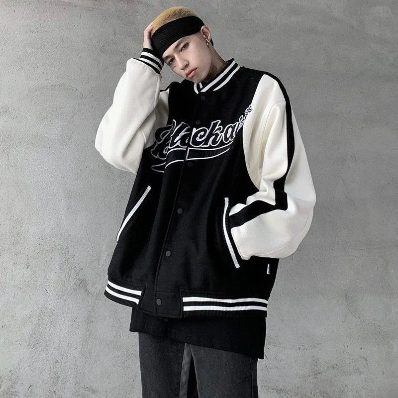 

American high street baseball suit handsome loose men's coat 2021 spring new jacket