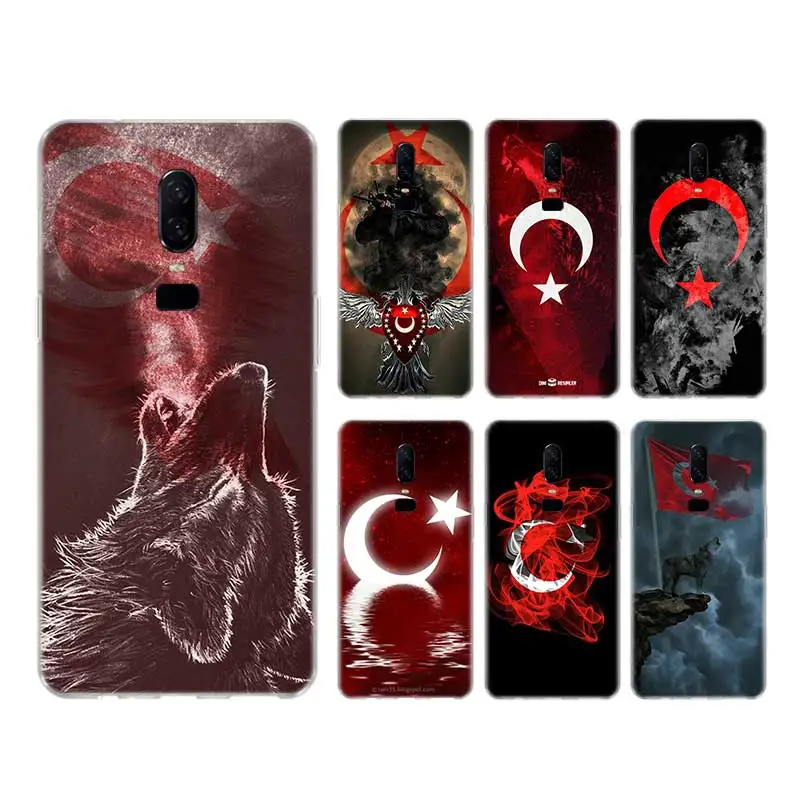

turkey turkish flag Case For Redmi Note 7 8 8T 9S Cover For Redmi Note 9 10 Pro Max 10S 6 5 9T Transparent Printing Coque